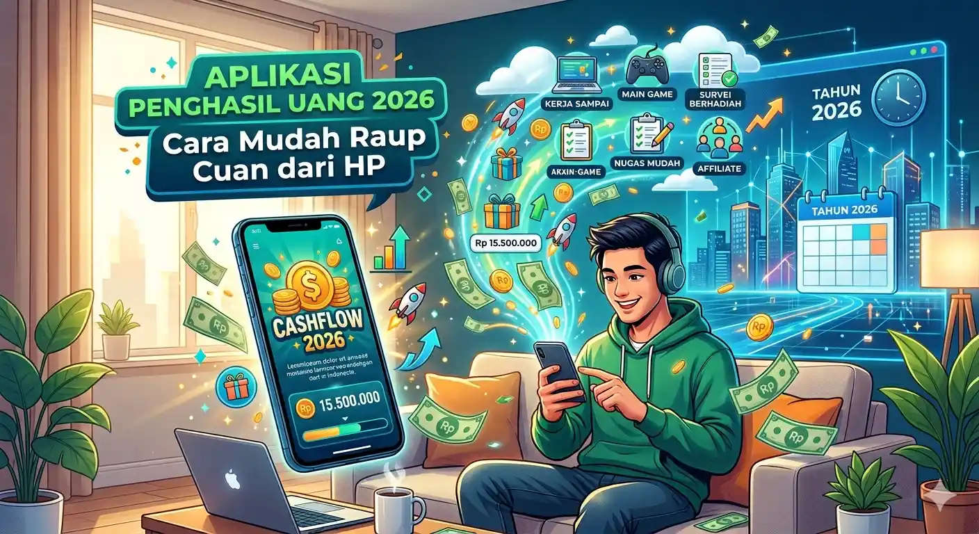 Aplikasi Penghasil Uang 2026, Cara Mudah Raup Cuan dari HP
